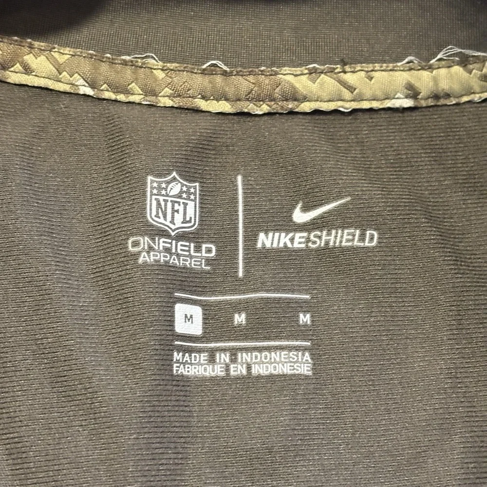 Dallas Cowboys 1/2 Zip Jacket Sz M Salute to Service Nike Shield On Field NFL